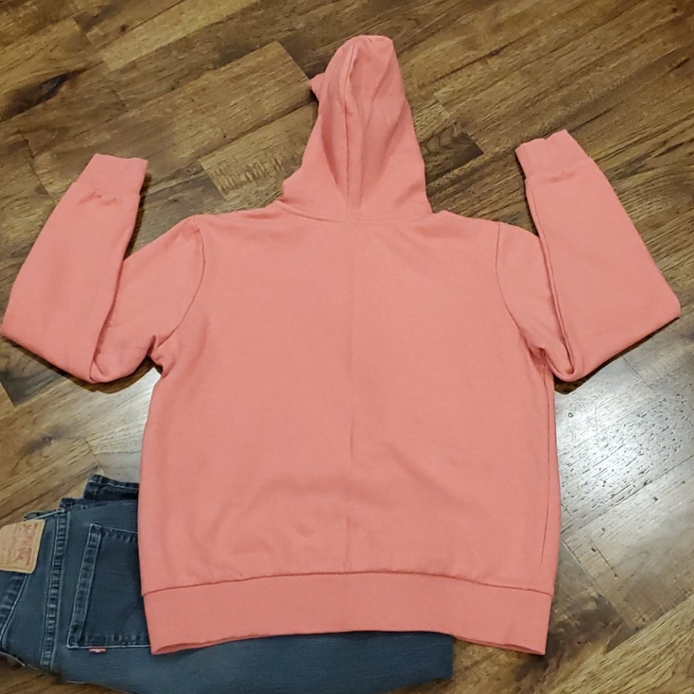 Womens Divided by H & M pink full zip sweat jacket size M - Picture 3 of 5